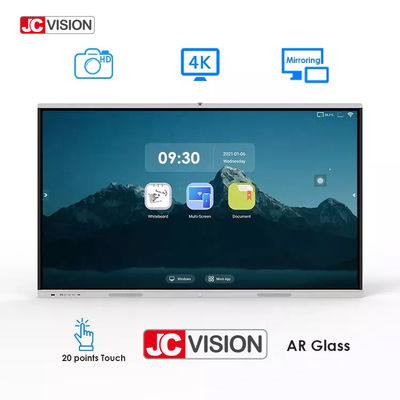 شاشة تفاعلية ذكية تعمل باللمس مقاس 75 بوصة بنظام تشغيل أندرويد OPS بدقة 4K، سبورة بيضاء تفاعلية