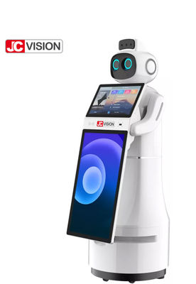 JCVISION التصوير الحراري الاستقبال الروبوت إدارة الزوار خدمة الإنسانية