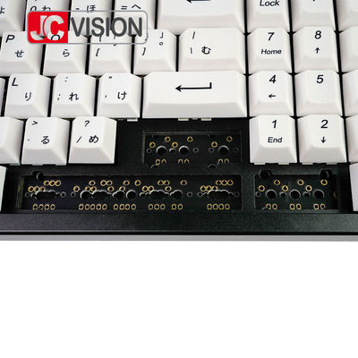 JCVISION 96 مفتاحًا لوحة مفاتيح ميكانيكية ذاتية الصنع غير قابلة للتبديل على الساخن، لوحة دوائر قابلة للبرمجة تدعم ANSI