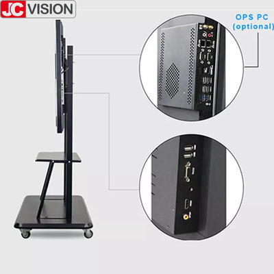 شاشة تفاعلية ذكية LCD للمؤتمرات من JCVISION، زجاج مضاد للتوهج، Eshare، I7 فيديو