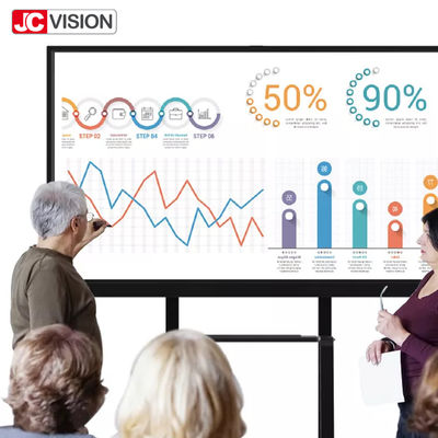 شاشة تفاعلية ذكية LCD للمؤتمرات من JCVISION، زجاج مضاد للتوهج، Eshare، I7 فيديو