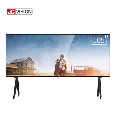 لوحة ذكية تعمل باللمس بالأشعة تحت الحمراء مقاس 105 بوصة من JCVISION للتدريس في الفصول الدراسية