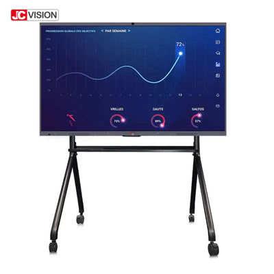 JCVISION تعليمي التفاعلي لوحة ذكية لوحة مسطحة شاشة لمسة 98 بوصة