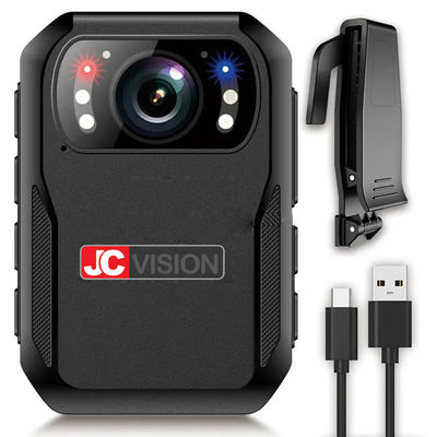 JCVISION HD 1296P كاميرا رؤية ليلية محمولة للجسم كاميرا تسجيل فيديو WiFi