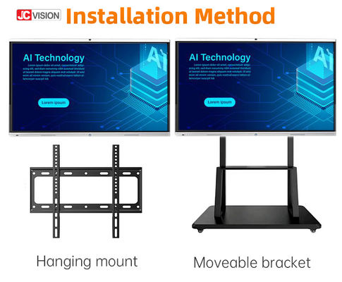 JCVISION 55 بوصة لوحة اندرويد ذكية تفاعلية للبيانات التعليمية
