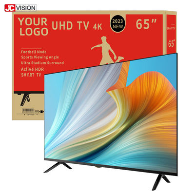 تلفزيون بشاشة مسطحة كاملة بتقنية LED LCD من JCVISION مقاس 55 بوصة ذكي 4K بنظام تشغيل أندرويد وواي فاي
