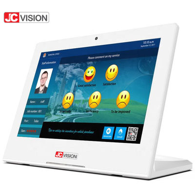 JCVISION شكل L 10.1 بوصة العرض الإعلاني جهاز لوحي أندرويد كيوست ردود الفعل
