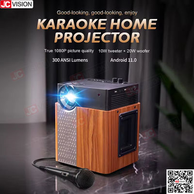 Jcvision Smart DLP Projector خارج المنزل الحفلة غرفة الكاريوكي LED 1080P Projector