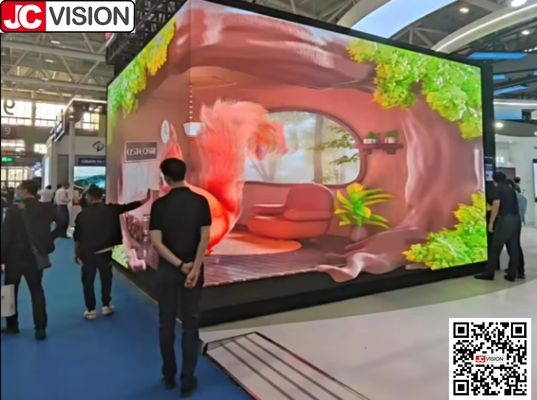 JCVISION 3D التأثير LED العرض توفير الطاقة الإعلان LED الإشارات الرقمية