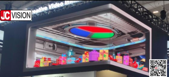 JCVISION 3D التأثير LED العرض توفير الطاقة الإعلان LED الإشارات الرقمية
