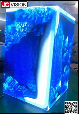 JCVISION 3D التأثير LED العرض توفير الطاقة الإعلان LED الإشارات الرقمية