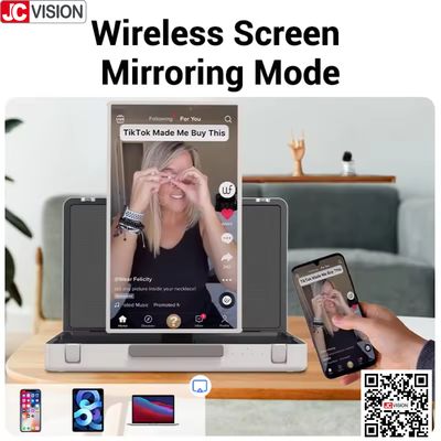 JCVISION 27 "شاشة حقيبة الشاشة اللمسية Android 12 نظام حقيبة شاشة ذكية