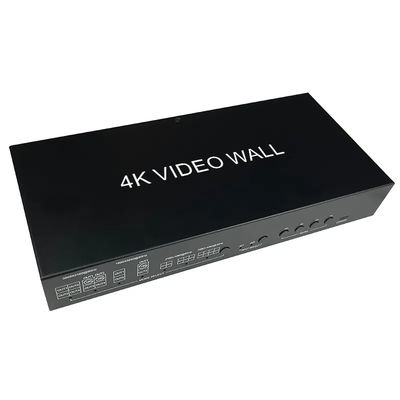 فيديو JCVISION 4K JCVISION جدار HDMI2.0 مصفوفة 2 في 4 مع 2X2 مخرج جدار فيديو مخرج صوتي L / R ذاتي التكيف