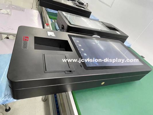 JCVISION 24 بوصة خدمة ذاتية الدفع كيوسك الشاشة اللمسية الزاوية البصرية 178 ° / 178 ° مناسبة لبيئة 0C  50C