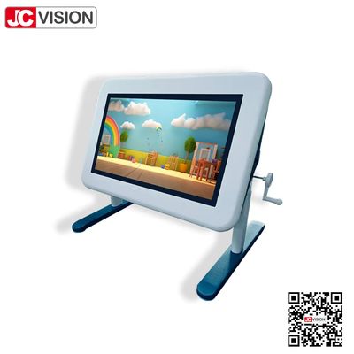 JCVISION أندرويد 32" شاشة LCD 20 نقطة شاشة لمس مائدة لمس تعليمية مع ارتفاع قابل للتعديل