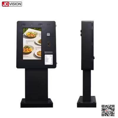 JCVision Floor Standing Self-Ordering Kiosk with QR Scanner & Printer