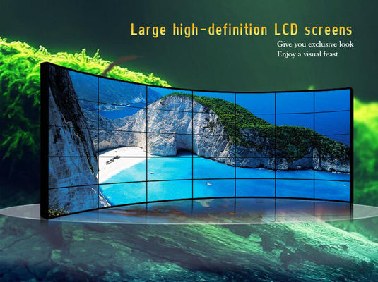 شاشة عرض فيديو LCD من JCVISION مقاس 43 بوصة، شاشة فيديو LCD عالية الدقة بدون حواف