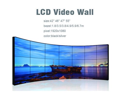 شاشة عرض فيديو LCD من JCVISION مقاس 43 بوصة، شاشة فيديو LCD عالية الدقة بدون حواف
