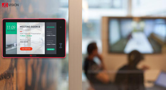 شاشات عرض غرفة الاجتماعات POE مقاس 10.1 بوصة IPS WiFi Android Conference Room Scheduler