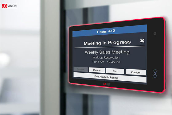 شاشات عرض غرفة الاجتماعات POE مقاس 10.1 بوصة IPS WiFi Android Conference Room Scheduler