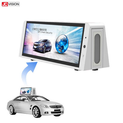 شاشة عرض رقمية خارجية ثلاثية الجوانب P5 LCD مقاس 22 بوصة لشاشات عرض رقمية مثبتة على سيارات الأجرة