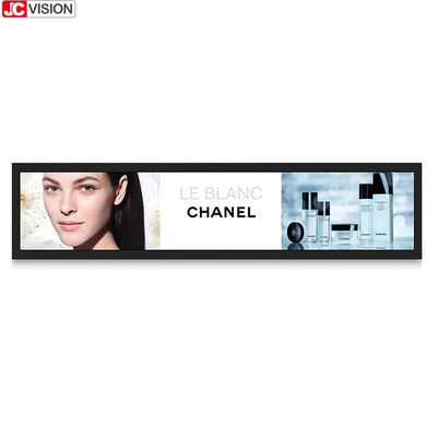 شريط تمدد مثبت على الحائط مقاس 24 بوصة، لوحة LCD ممتدة داخلية 1920*360 IPS