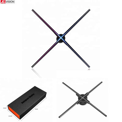 JCVISION 3D شاشة هولوغرافية 65 سم مروحة واي فاي 3D هولوغرام AD مروحة LED