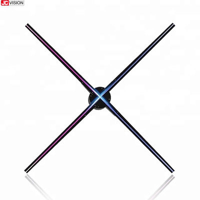 JCVISION 3D شاشة هولوغرافية 65 سم مروحة واي فاي 3D هولوغرام AD مروحة LED