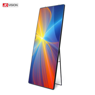 HD P6 P4 DIY Smart Mirror Billboard الأرضية المتحركة الوقوف الشاشة اللمسية الذكية المرآة