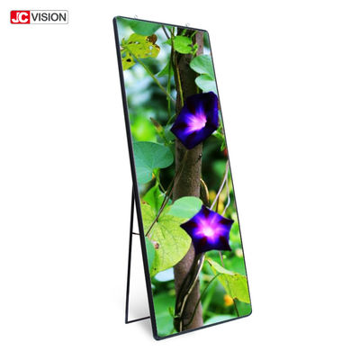 HD P6 P4 DIY Smart Mirror Billboard الأرضية المتحركة الوقوف الشاشة اللمسية الذكية المرآة