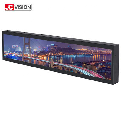 شاشة LCD شريطية ممتدة للتحكم عن بعد، مشغل إعلانات LCD يعمل بنظام Android مقاس 28 بوصة