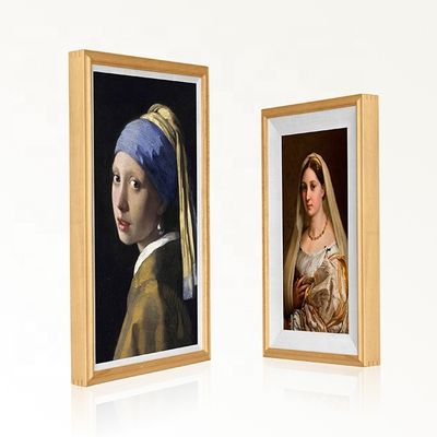 إطار صور رقمي LCD من JCVISION مقاس 32 بوصة، إطار صور رقمي أنيق مثبت على الحائط