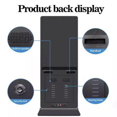NTSC 43in تعاملية شاشة LCD الرقمية الإشارة FCC الأرضية الوقوف
