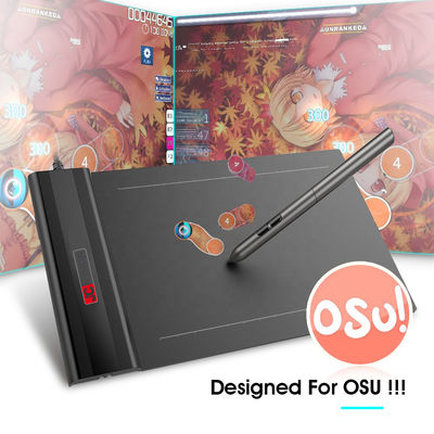 أندرويد 6.0 250PPS 5080LPI جهاز لوحة رسم رسومات 10x6 بوصة مع 12 مفتاحًا سريعًا