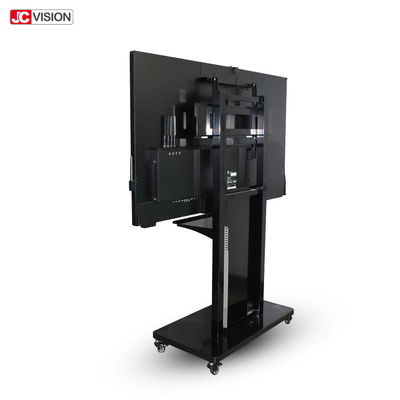 سبورة بيضاء تفاعلية LCD متعددة الأحجام من JCVISION، سعة 128 جيجابايت SSD، ذاكرة وصول عشوائي 4 جيجابايت DDR4، مع بكرات، معالج I5