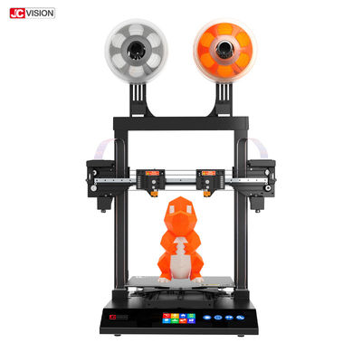 JCVISION PLA سطح المكتب مزدوج طابعة ثلاثية الأبعاد 400W فوهتين