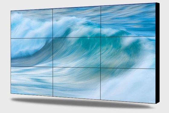 5ms 500cd/m2 شاشة LCD فيديو جدار 4K HD 3x3 فيديو جدار إشارات رقمية