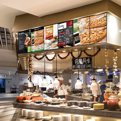 TFT 43 Inch Indoor Digital Signage Displays لوحة قائمة المطاعم