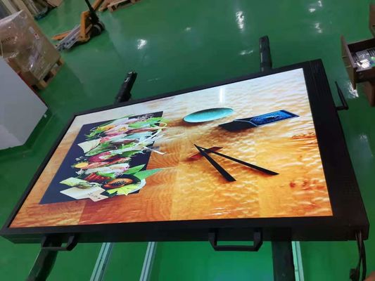 ضوء عالي 49 بوصة شاشة LCD شفافة شاشة نافذة عرض إشارة