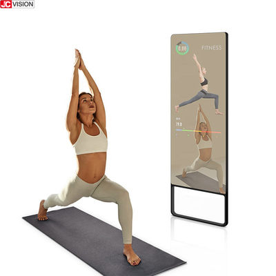 شاشة LCD 43 بوصة DIY Smart Mirror Smart Home Gym لممارسة اليوغا اللياقة البدنية