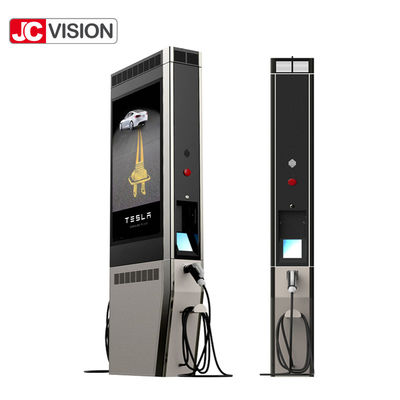 ملصق شاشة لافتات رقمية خارجية من JCVISION لمحطة شحن السيارات الكهربائية