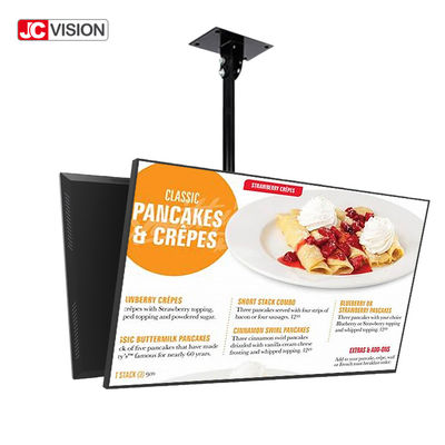 شاشة عرض إعلانات LCD تعمل باللمس الذكية فائقة النحافة من JCVISION مثبتة على الحائط