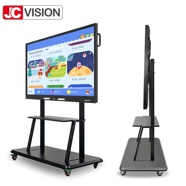 لوحة بيضاء تفاعلية تعمل باللمس بتقنية الأشعة تحت الحمراء بدقة 4K من JCVISION للتعليم في الفصول الدراسية، مشاركة الشاشة، العرض