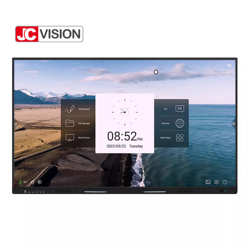 سبورة بيضاء تفاعلية ذكية مقاس 55 - 100 بوصة بدقة 4K UHD بإضاءة خلفية DLED للتدريس المدرسي