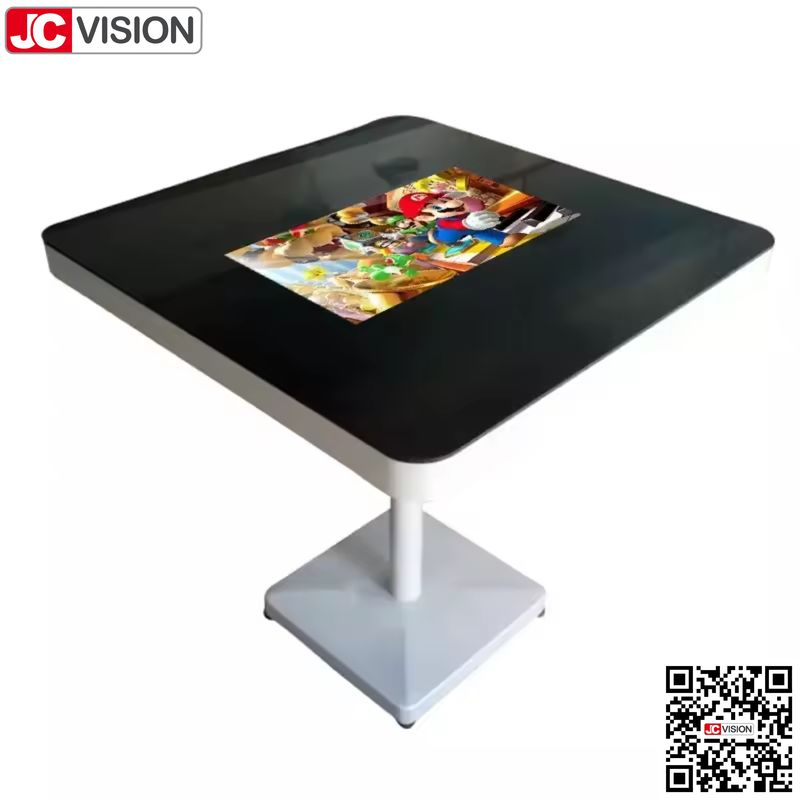 JCVISION 21.5 بوصة الطلب مقهى شاشة مقاومة للماء طاولة ألعاب رقمية مع شاشة تعمل باللمس