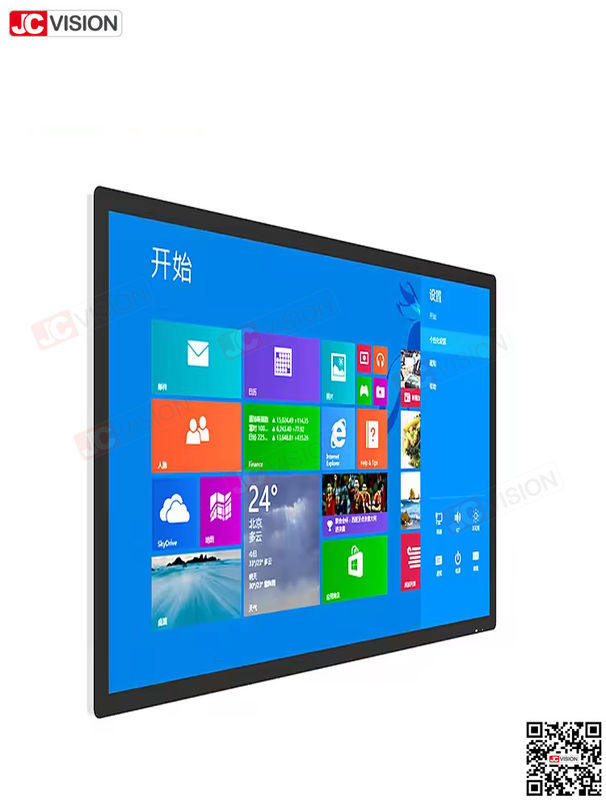 شاشة لمس JCVISION 1080P 4K مقاس 32 و 42 و 50 و 55 و 65 بوصة، شاشة عرض تعمل باللمس، كشك تفاعلي