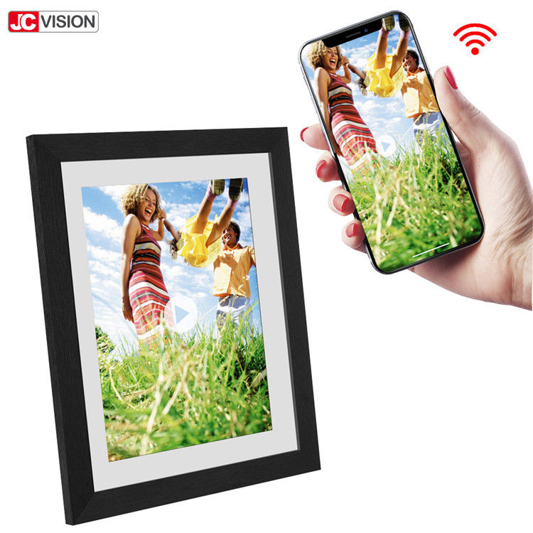 شاشة لمسة IPS HD إطار صورة رقمية ، 16GB شاشة LCD إطار صورة دعم APP 10.1 بوصة
