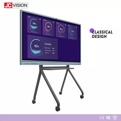 السبورة البيضاء التفاعلية الفضية 4K LCD I7 4GB 20 نقطة لمس للتدريس في الفصل / المؤتمرات