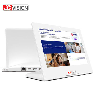 JCVISION شكل L 10.1 بوصة العرض الإعلاني جهاز لوحي أندرويد كيوست ردود الفعل