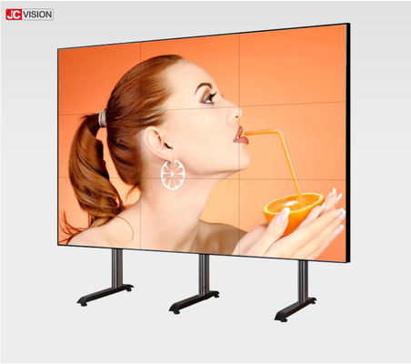 0شاشة حائط فيديو LCD بـ.88 ملم 500cd/m2 Jcvision 55 بوصة 6.77M لون